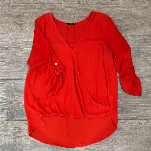 West Kei Tops - West Kei Vibrant Red Blouse